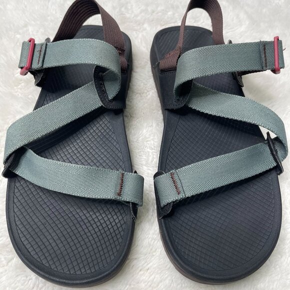 Chaco Men\'s Grey Brown Dark Forest Lowdown Sandals Shoes Size 12M main image 6